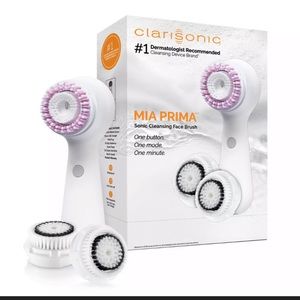 BNIB Clarisonic Mia Prima W/3-piece Brush Head Set